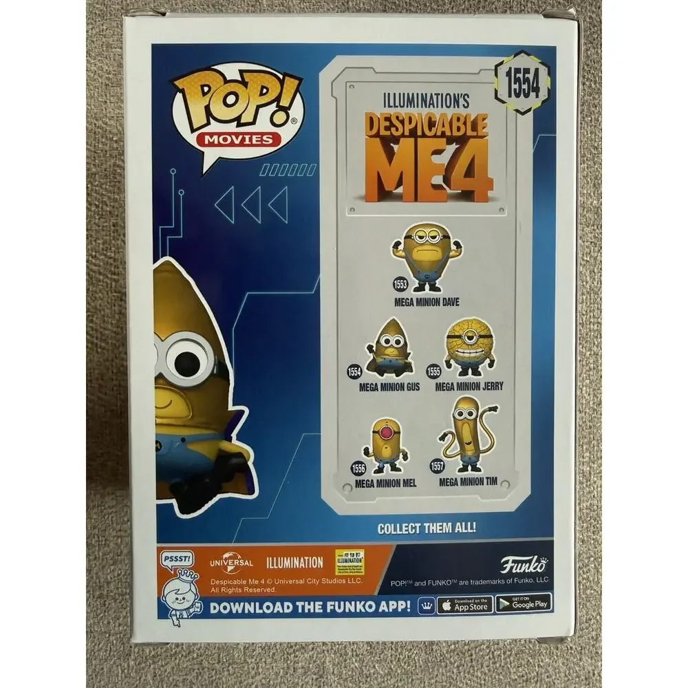 Funko POP! Movies: Despicable Me 4 – Mega Minion Gus - Vinyl Figure #1554 #76050